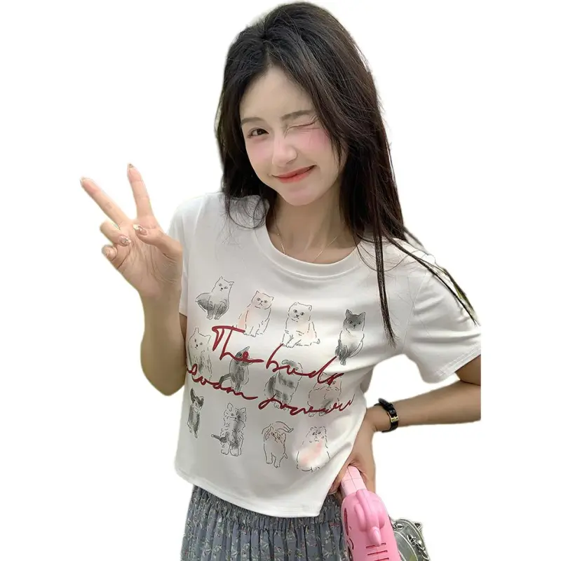 Mu Xiao Xin Set in Sleeve T Shirt Women's-2