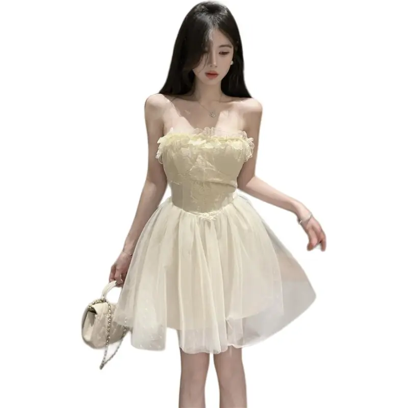 The Temptation Of The Muse Slip Dress Women's Apricot-2