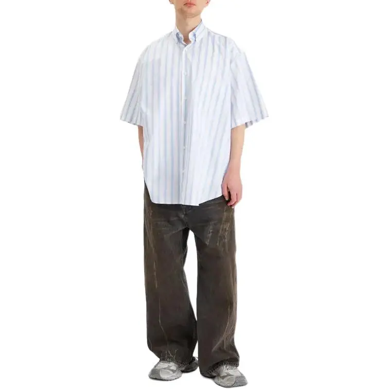 Vetements Shirts Unisex Light Blue-3