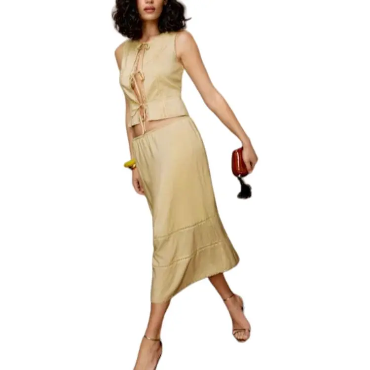 REFORMATION Ainsley Two Piece Skirt Set Women's-1