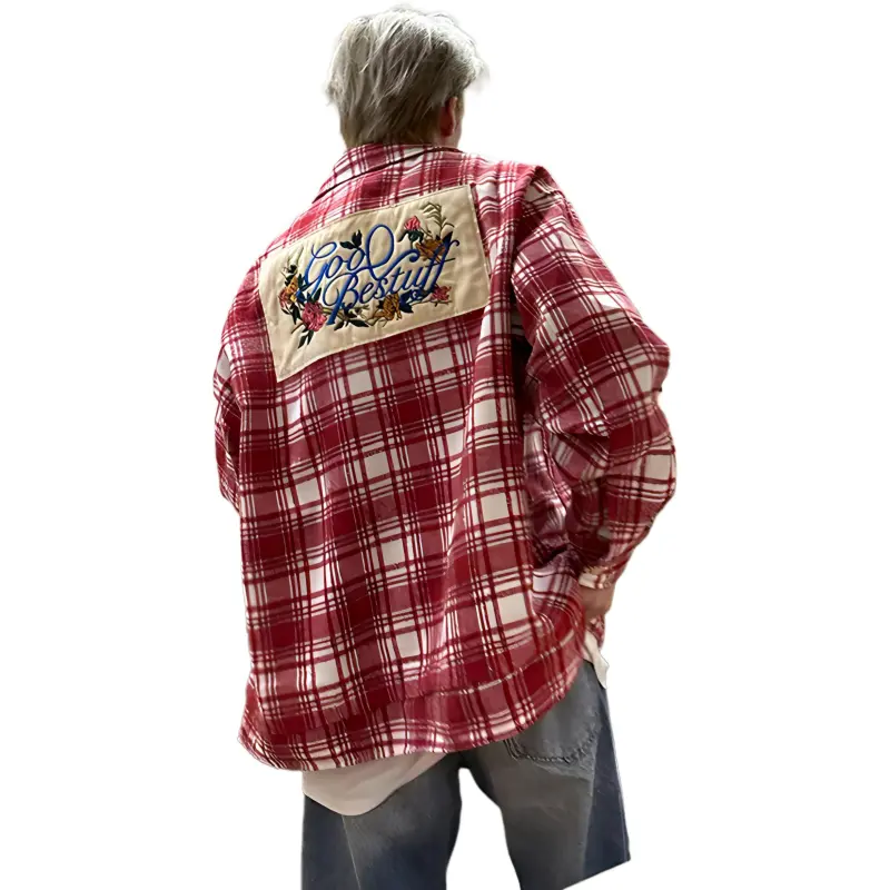 FALIAMS Shirts Unisex Red-4