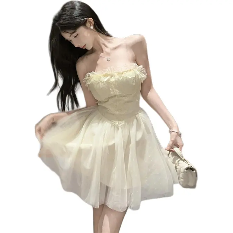 The Temptation Of The Muse Slip Dress Women's Apricot-3