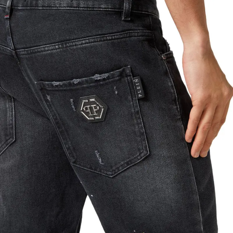 PHILIPP PLEIN Paint splatter Skinny cut Jeans-4