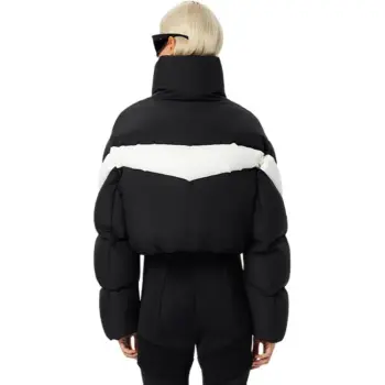 MEFUR Down Jacket Women's Black & White
