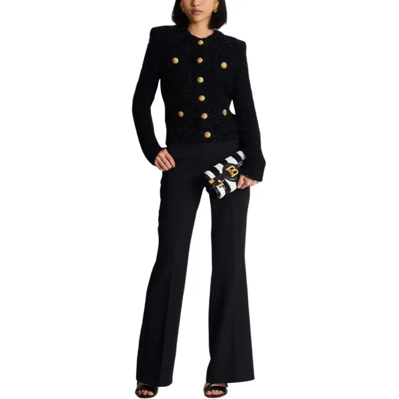 BALMAIN Button fastening Tweed Jacket-3