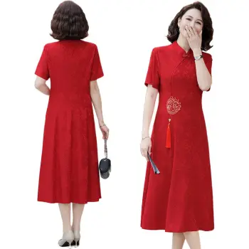 PIERRE CARDIN Short Sleeved Dress Women's Red