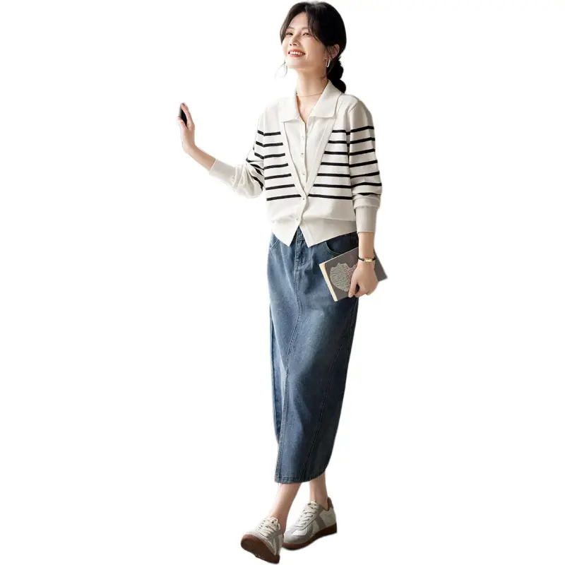 XWI Knitwear Women's Black White-3