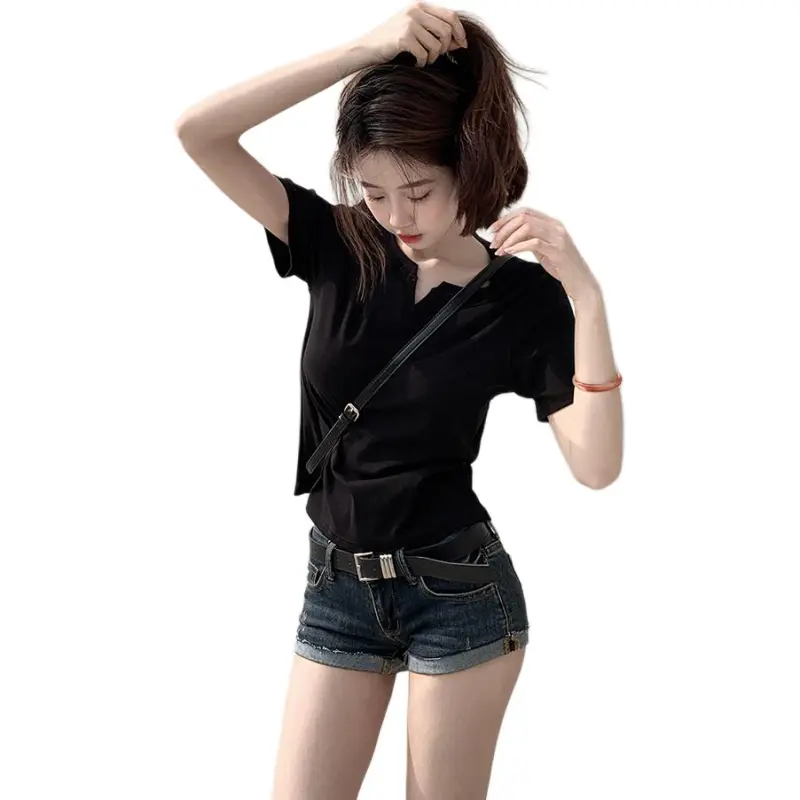 Mu Xiao Xin Set in Sleeve T Shirt Women's-4