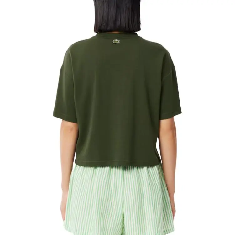 LACOSTE Paris Badge Accent Jersey T shirt-2