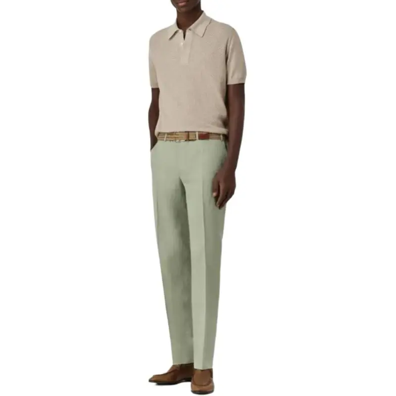 Canali Knitted Polo Shirt-3