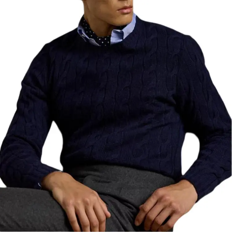 Ralph Lauren Purple Label Cashmere Sweater Men's Dark Blue-5