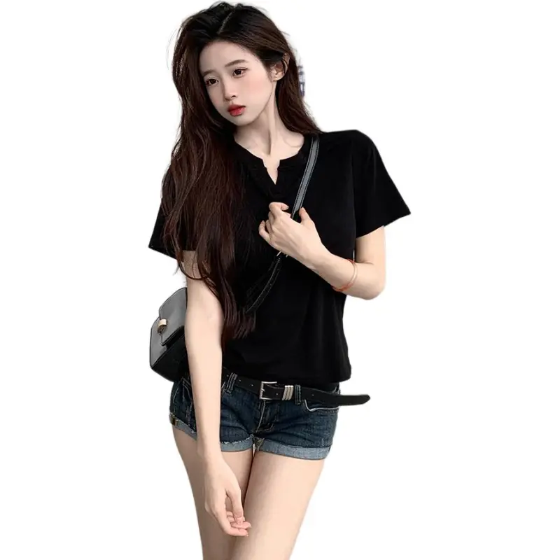 Mu Xiao Xin Set in Sleeve T Shirt Women's-2