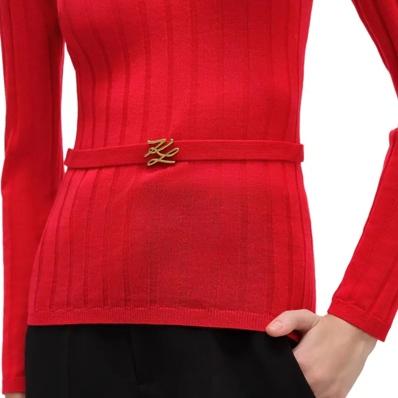KARL LAGERFELD SS24 Sweater Women's Red-7