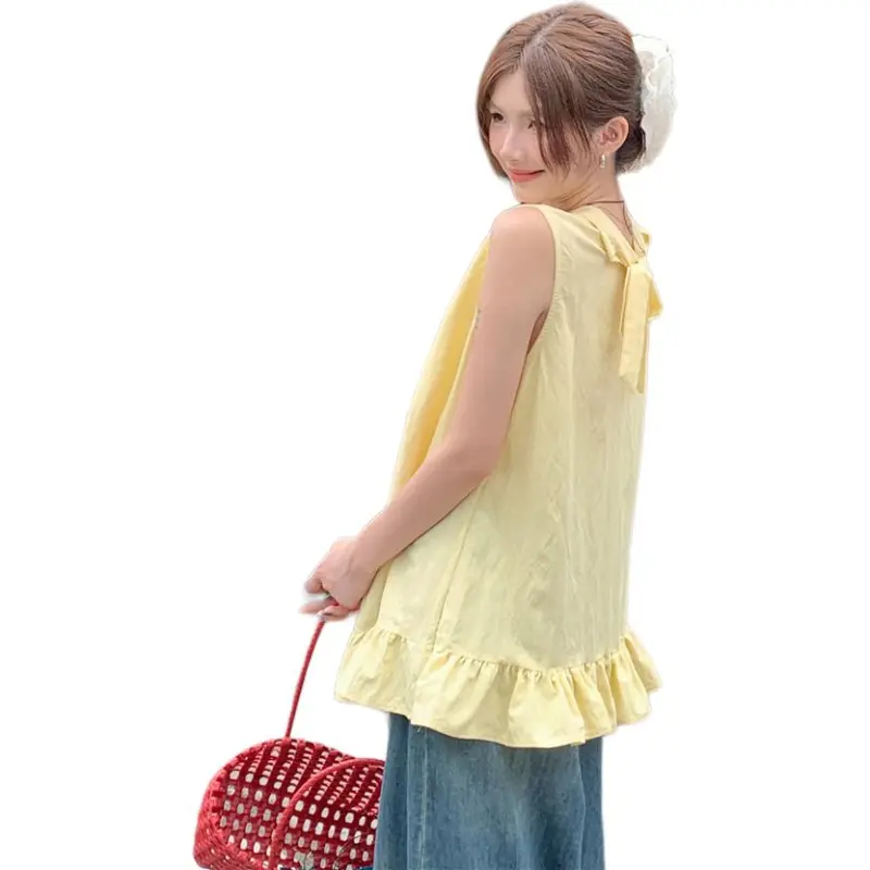 Mu Xiao Xin T Shirts Women's Yellow-1