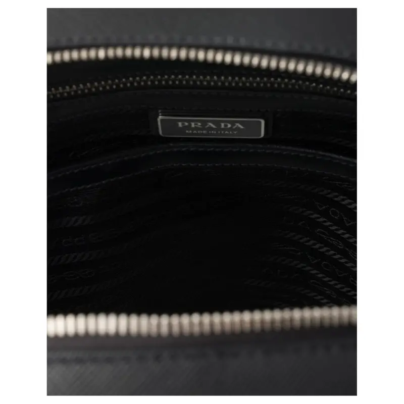 PRADA Calfskin Backpack Men's Black-4