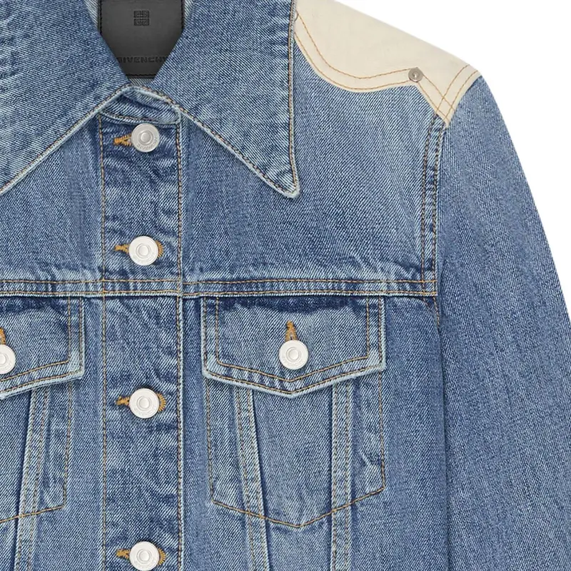 Givenchy Yoke Denim Jacket 'Denim Blue'-4
