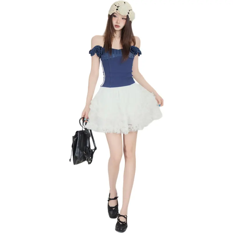 Kazakhstan Casual Short Skirts Women's White-1