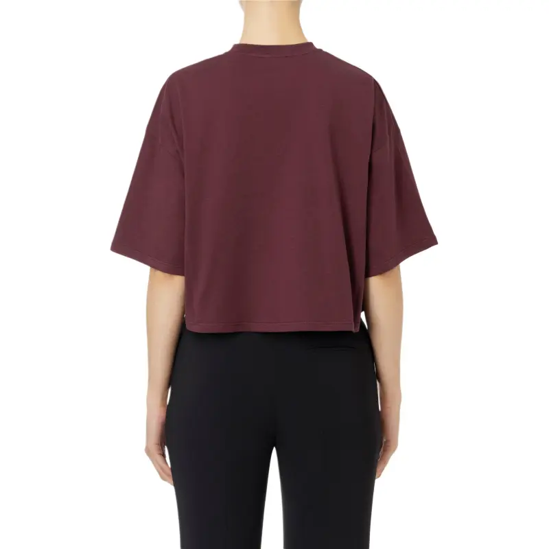 Elisabetta Franchi Cropped Logo print T shirt-1