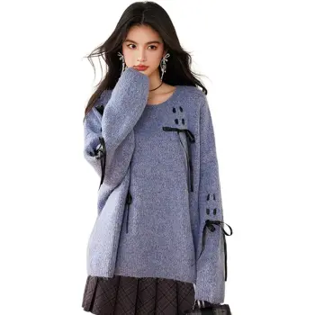 La Chapelle Knitwear Women's Haze Blue