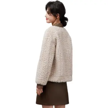 XINFEIYU Velvet feel Coat Women's Beige