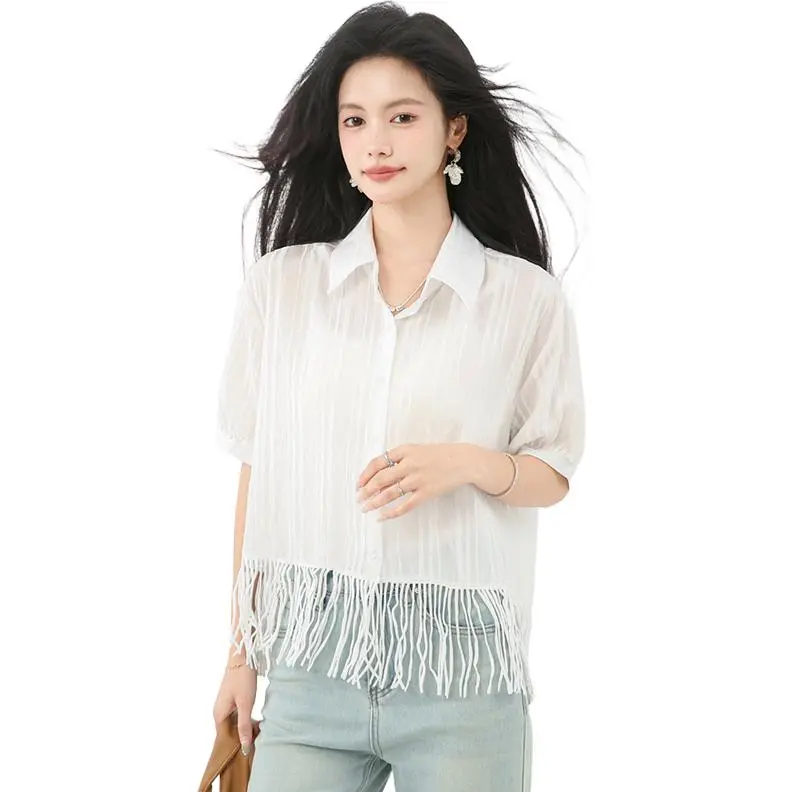La Chapelle Shirts Women's White-1