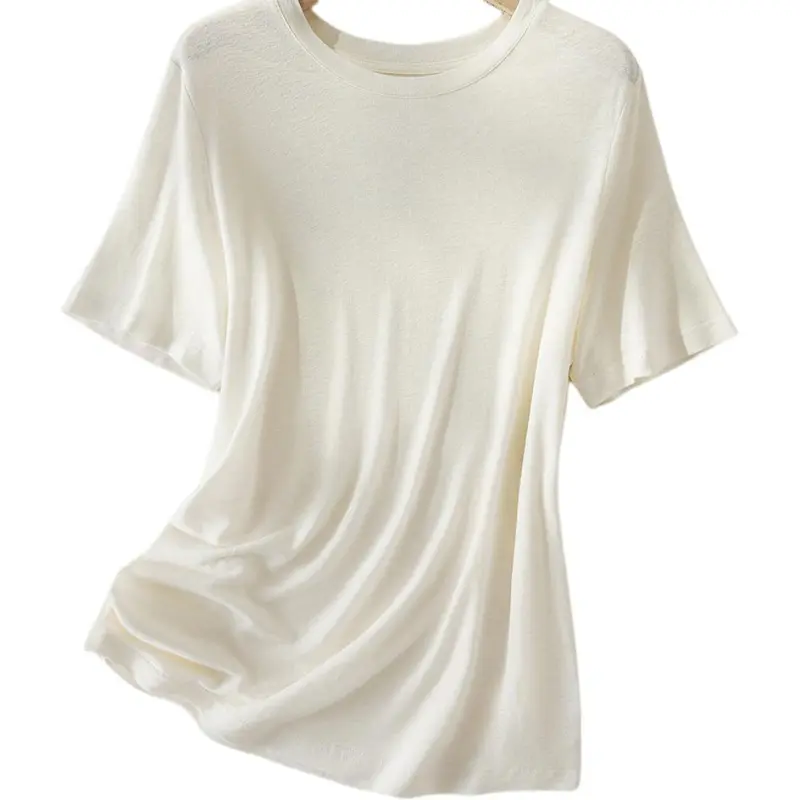 IHIMI T Shirt Women's Plain White-1