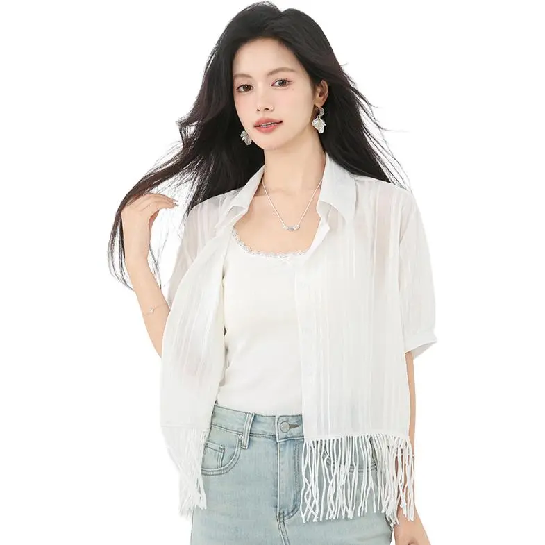 La Chapelle Shirts Women's White-3
