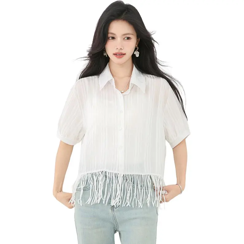 La Chapelle Shirts Women's White-2