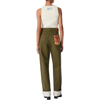 Bottega Veneta SS25 Jeans Women's Olive Green