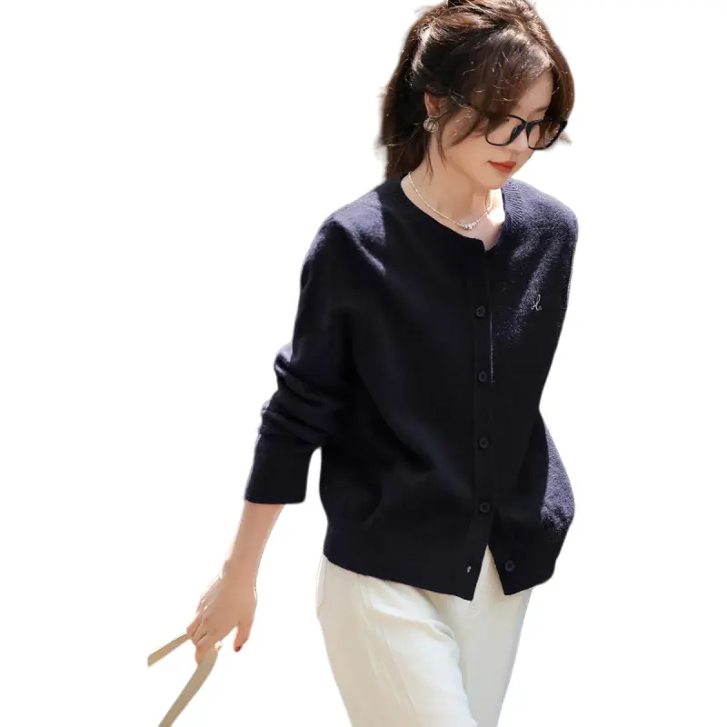 Mo Han Yi Mei Knitwear Women's Navy Blue-2