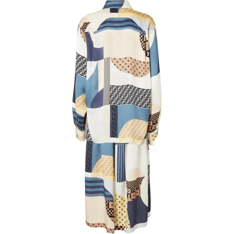 FENDI Long Sleeved Dress Women's Multicolor-1