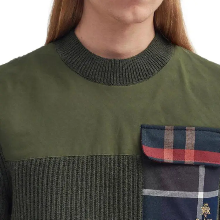 BARBOUR x Baracutal Sweater Men's Green-5