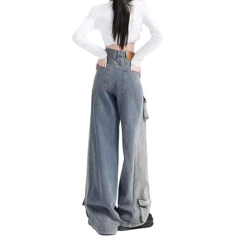 ADOONGA Jeans Women's Vintage Blue-1