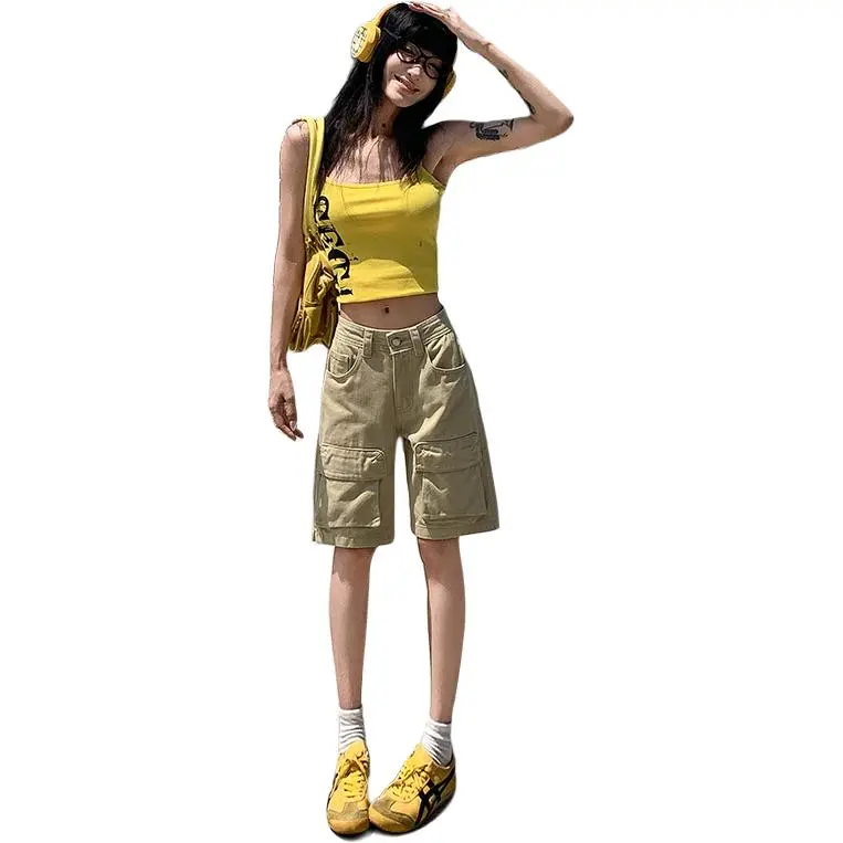 Kazakhstan Denim Shorts Women's-2