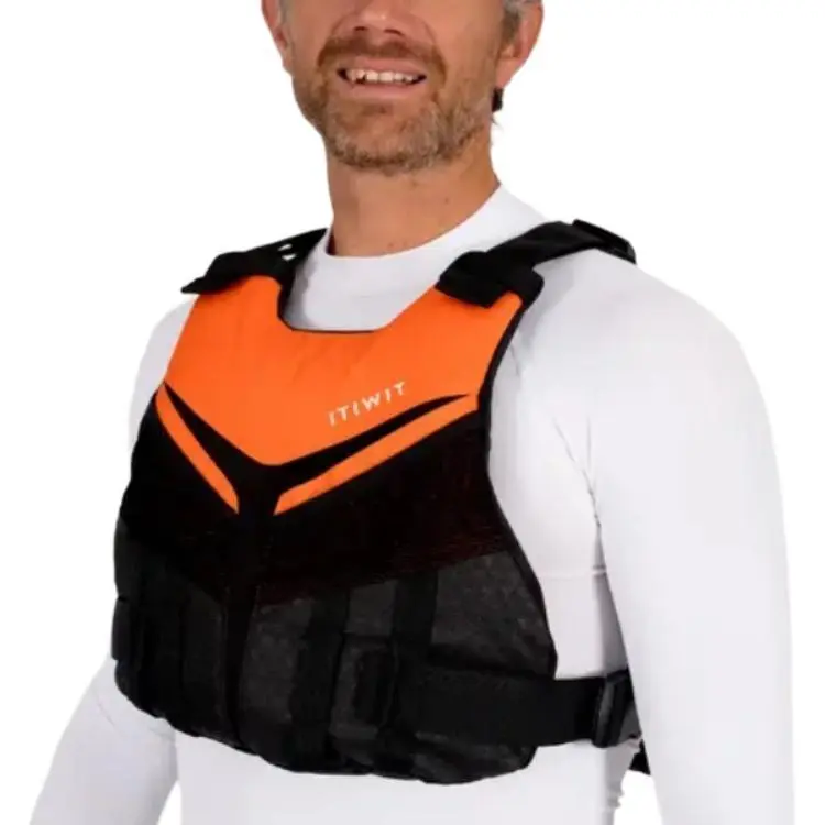 DECATHLON Tank Top Unisex Orange Red/Black-6