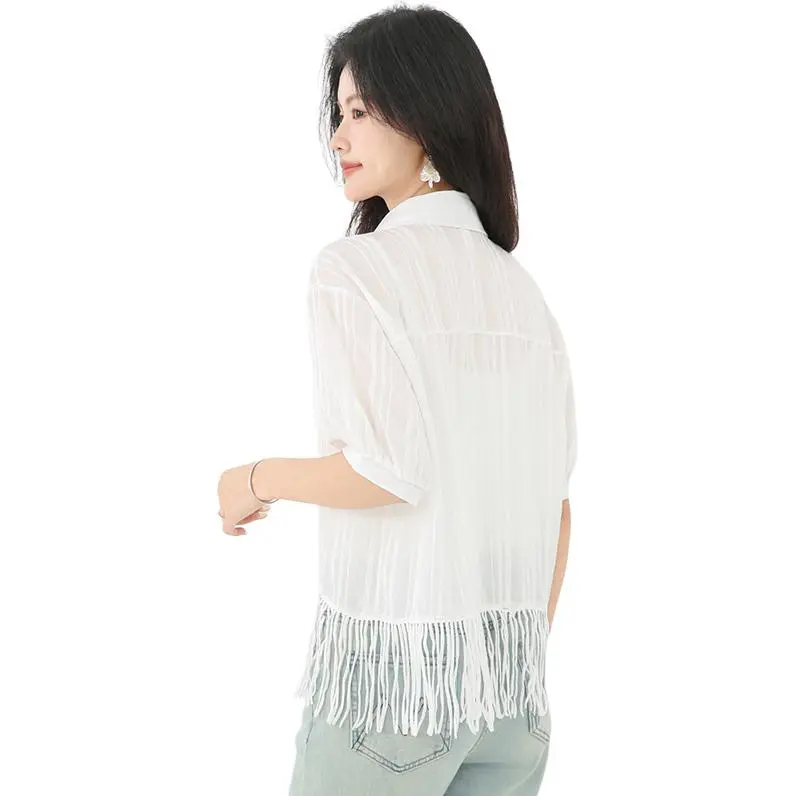 La Chapelle Shirts Women's White-4