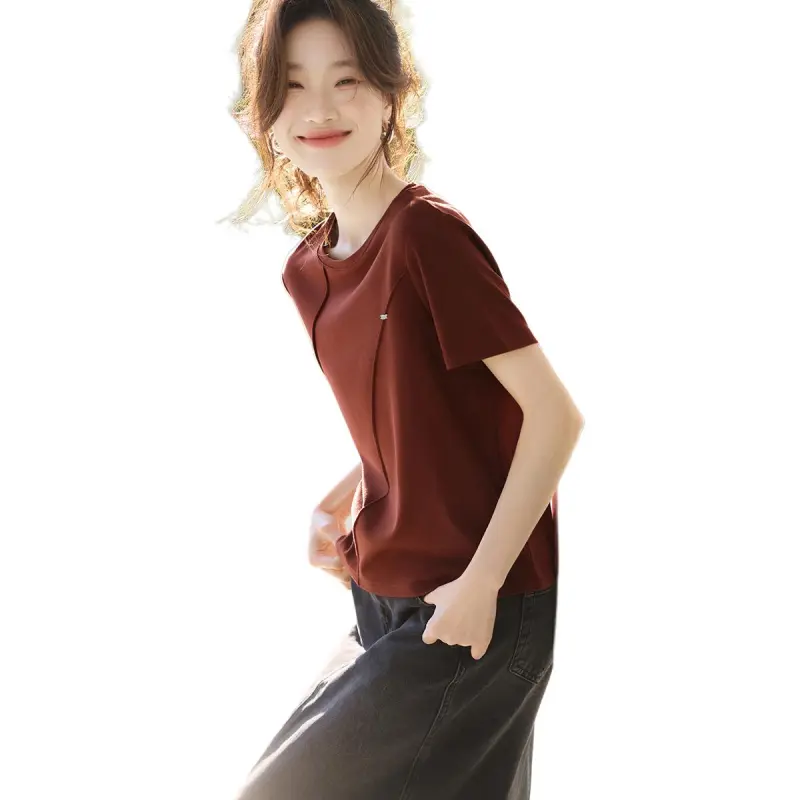Mo Han Yi Mei T Shirt Women's Red-2