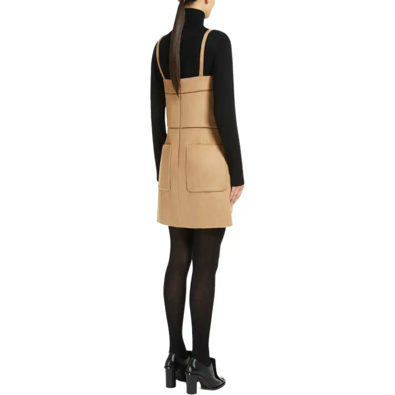 MaxMara BADEN1234 Collection Slip Dress Women's Camel-1