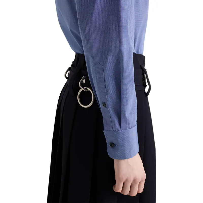PRADA SS25 Spring Summer Women's Apparel Collection Shirt Women's Sea Blue-4