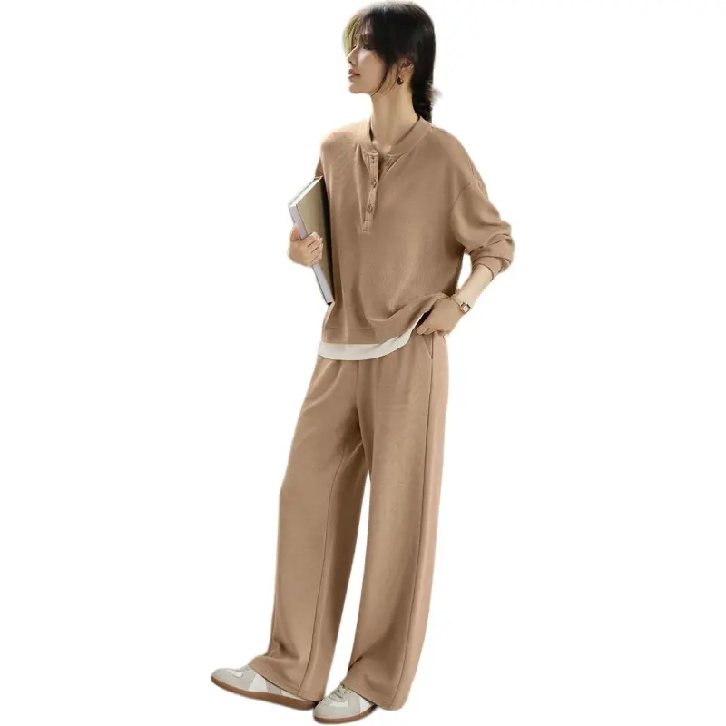 XWI Casual Suit Women's Beige Apricot-3
