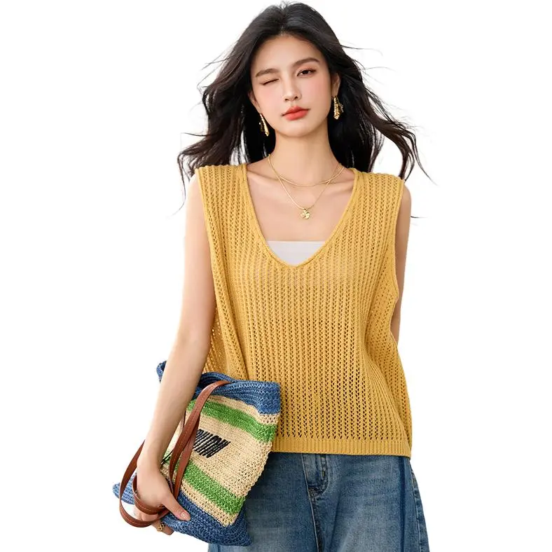 La Chapelle Tank Top Women's Ginger Yellow-2