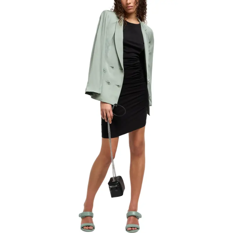 ARMANI EXCHANGEAE Long Sleeved Dress Women's Black-3