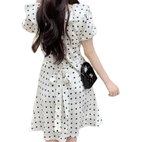 MOONCORE Short Sleeved Dress Women's White