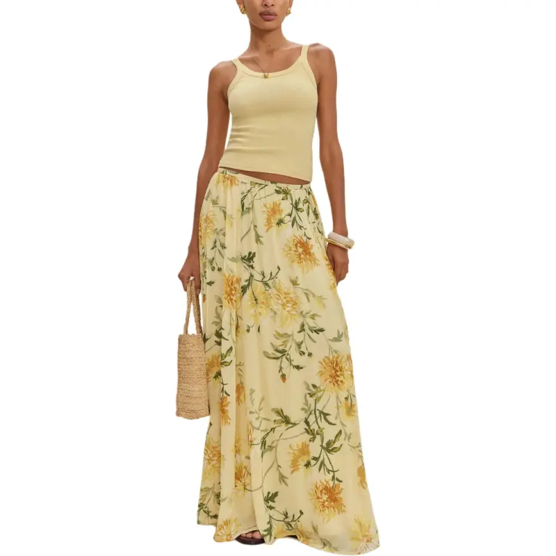 REFORMATION Gemma Skirt Casual Long Skirt Women's-1