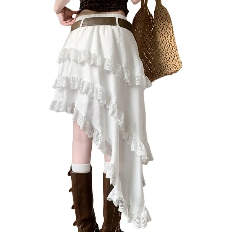 Garbege Casual Long Skirt Women's-1