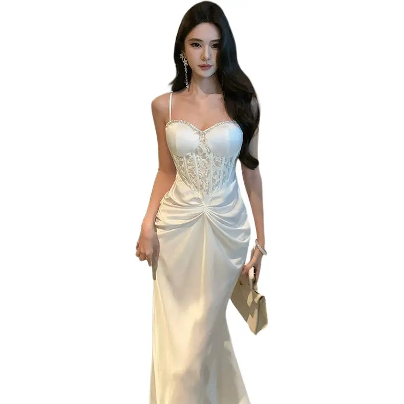 Dior Beauty Slip Dresses Women's White-1