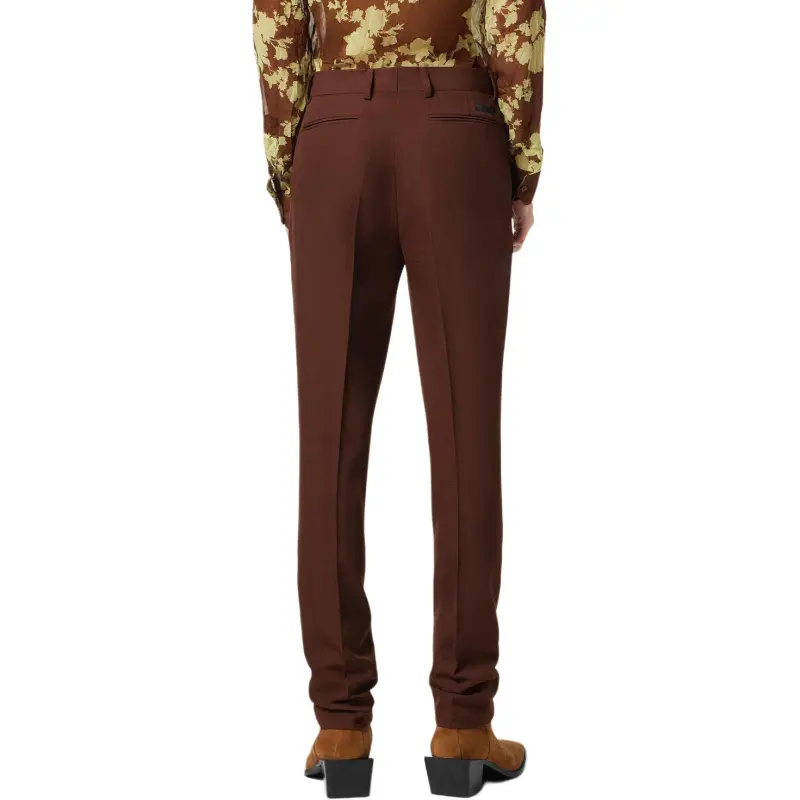 VERSACE Logo Appliqué Tailored Trousers-2