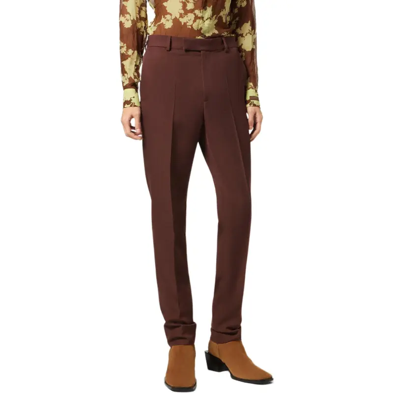 VERSACE Logo Appliqué Tailored Trousers-1