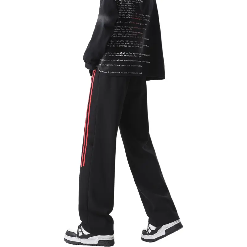 WKOOG Casual Pants Unisex Black-1