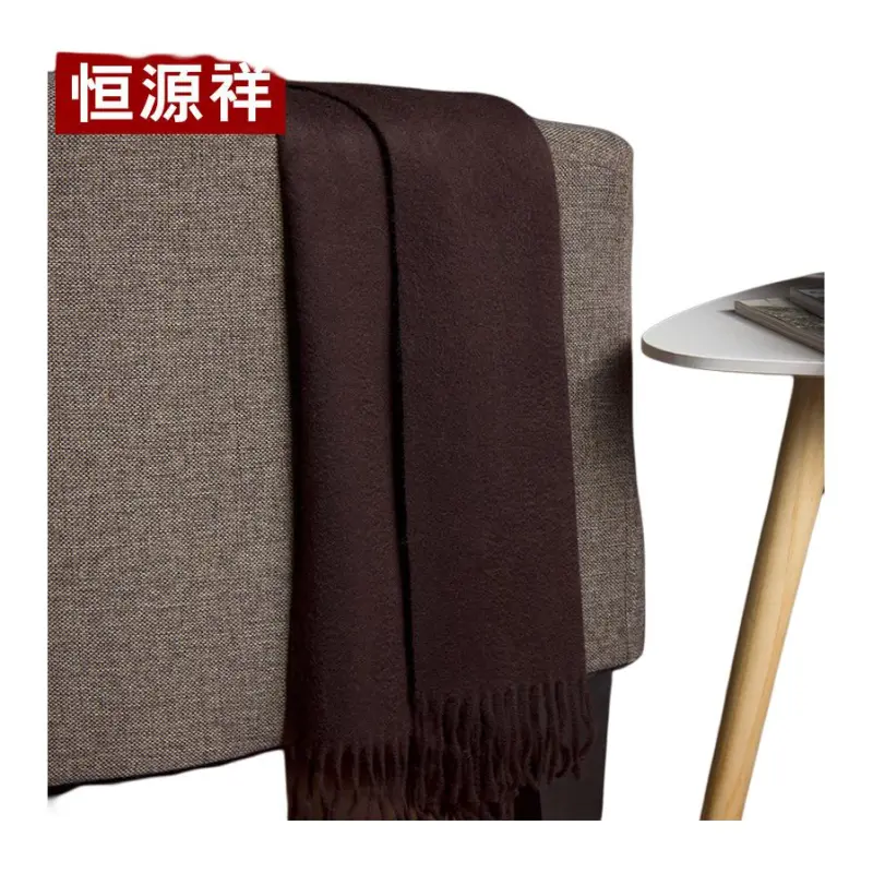 H YXIANG Cashmere Scarves Men's-15